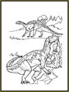 Kolorowanka z Iguanodonem